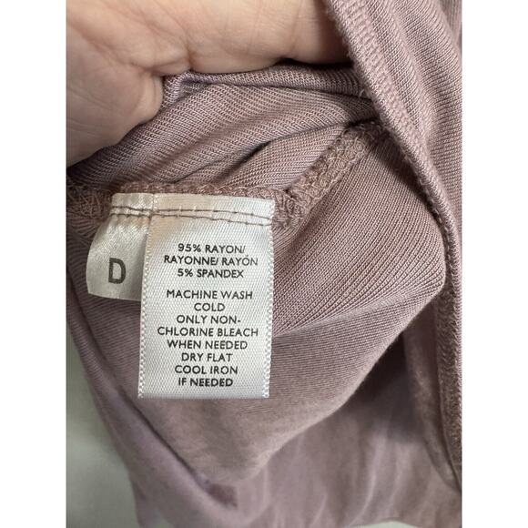 Ann Taylor Loft Women's Ribbed Long Sleeve Pull Over Tee Cozy Core SZ/M EUC - Picture 5 of 5